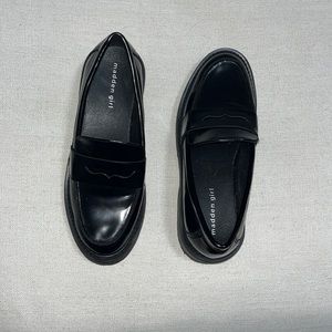 Madden Girl Black Loafers